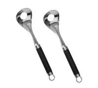 TOYZFRIENDY 2 Pezzi Cucchiai per Polpette in Acciaio Inossidabile Strumenti Antiruggine con Ergonomico per Sospension per Formare Polpette e Verdure