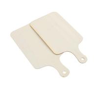 TOYZFRIENDY 2 Pezzi Mini Tagliere in Legno con Manico Tagliere Vuoto per Pane e Decorazione DIY Tavoletta da Cucina Resistente e Multifunzionale