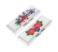 TOYZFRIENDY 2 Pezzi Scatola Porta Pillole in Acciaio Organizer Farmaci Compatto e Portatile Scomparti Custodia Meds Travel Resistente con Chiusura per Uso Quotidiano e Viaggi