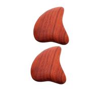 TOYZFRIENDY 2 pezzi Strumenti Massaggio in Legno Forma di Cuore Raschietto Gua Sha Ergonomico per Viso Collo e Corpo Massaggiatore Manuale Naturale per Sollievo da Fatica e Benessere Cutaneo