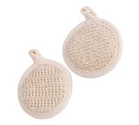 TOYZFRIENDY 2 pezzi Teli Esfolianti Corpo Naturali Cotone e Punto Nodoso per Pulizia Profonda e Rimozione Cellule Morte per Doccia e Bagno Rigenerante