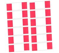 TOYZFRIENDY 24 Bandierine di Segnalazione in PVC Rosso 14 X 10 CM con Picchetti in Acciaio Inox 304 da 38 CM Marcatori per Servizi Sotterranei Paesaggistica Rilievi Topografici e