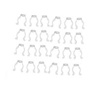 TOYZFRIENDY 24 Pezzi Clip U per Tubo LED Porta Lampada in Inossidabile con Rivestimento in Plastica Protettiva Supporto Resistente e Facile da Installare per Uso ed Esterno