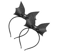 TOYZFRIENDY 2pezzi Cercchietto da Pipistrello per Capelli Spettrali Fascia per Capelli da Pipistrello per Halloween Accessori per Costumi per Donne e Bambine Cercchietto da Glitter