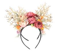 TOYZFRIENDY 2pezzi Cerchietto Corno di Cervo Ornamento per Capelli Natalizio Accessorio per Capelli Leggero Fascia Natalizia per Donne Copricapo Decorativo