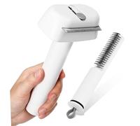 TOYZFRIENDY 2pezzi Spazzola Per Cani e Gatti Pettine Per Rimozione Nodi Spazzola Per Perdita Del Pelo Tre Testine Diverse Facile Da Usare e Portatile