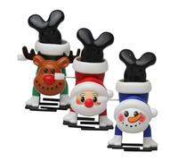 TOYZFRIENDY 3 Giocattoli Molla Natale con Motivo Renna Giocattoli da Tavolo in Sicuro Azione Camminante e Saltellante Regali e Compleanno per Famiglie
