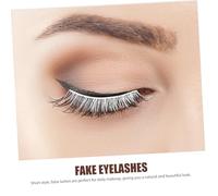 TOYZFRIENDY 3 paia Ciglia Finte Corte Naturali in Chimica Morbide e Confortevoli per Halloween e Quotidiano Facili Indossare per Principianti e Ufficio