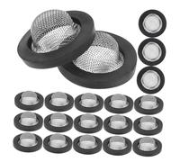 TOYZFRIENDY 30 Pezzi Rondelle Filtro per Tubo con Rete in Acciaio 304 Guarnizione Spessa in Gomma O-Ring per Rubinetti Docce e Lavatrice Kit Riparazione Perdite Acqua