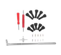 TOYZFRIENDY 36 pezzi Kit Estrattore e Installatore Valvole Pneumatici Attrezzi Resistenti per Riparazione Rapida Valvole Auto Set Professionale per Manutenzione Gomme Tubeless