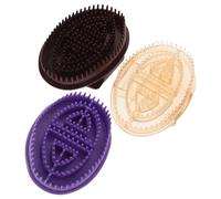 TOYZFRIENDY 3pezzi Spazzola per Massaggio dei Meridiani Addominali Strumento Manuale per Scrub Corpo e Massaggiatore Terapeutico Accessori in Silicone per Uso in Salone e Casa