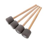 TOYZFRIENDY 4 Pezzi Bacchette per Grancassa con Testa in Schiuma Morbida e Manico in Legno Battenti Resistenti e Confortevoli Accessori Percussione per Musicisti e Appassionati