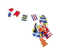 TOYZFRIENDY 40 pezzi Bandiere Segnalazione Marina in Tessuto Resistente Completo Numeri e Lettere per Comunicazione Marittima Decorazione Tema Marittimo per Barche Yacht e Navi da Guerra