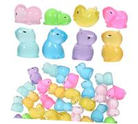 TOYZFRIENDY 40pezzi Animali in Resina Luminosi Che Brillano Al Buio Piccole Statuette in Resina Per Micro Paesaggio Decorazioni Da Accessori Per Bonsai