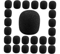 TOYZFRIENDY 50 pezzi Coprimicrofono in Morbida Antivento per Microfoni Lavalier e Headset Ricambio Protettivo Elasticizzato per Estensione Voce e Audio