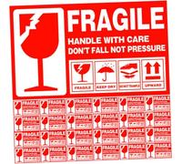 TOYZFRIENDY 500 pezzi Etichette Fragile Adesive per Spedizioni Resistenti per Scatole Cartoni e Imballaggi Adesivi Rimovibili Avviso Maneggiare con Cura