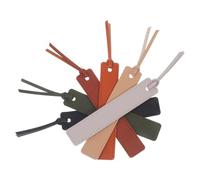 TOYZFRIENDY 6 pezzi Segnalibri in Pelle PU Vintage con Corda Segnalibri Artigianali Resistenti per Lettura Regalo per Amanti dei Libri e Studenti