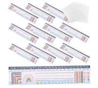 TOYZFRIENDY 60 Pezzi Targhette per Scrivania con Adesivi Riutilizzabili Etichette Colorate con Alfabeto e per Aula Cartellini Manuscript per Banchi Studenti