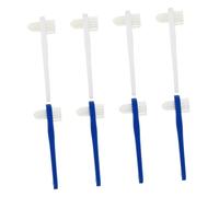 TOYZFRIENDY 8 pezzi Spazzolino Doppia Testina per Protesi Dentali Portatile e Compatto Setole Efficaci per Pulizia Dentiera e Apparecchi per Viaggi e Orale Mobile