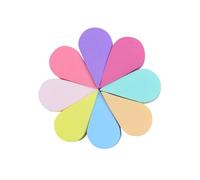 TOYZFRIENDY 8 Pezzi Spugnette Viso Forma a Fiore Miscelate Spugna Naturale Per Pulizia Profonda Del Viso Rimozione Trucco e Cellule Morte Delicata e Adatta a Tutti i Tipi