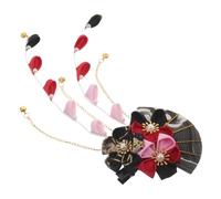 TOYZFRIENDY Accessori Capelli Giapponesi Eleganti con Nappa e Ventaglio Fermaglio Kimono per Donne e Spose Decorazioni Artigianali per Cosplay e Feste Tradizionali