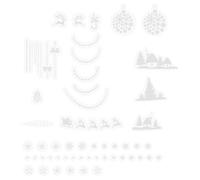 TOYZFRIENDY Adesivi Natalizi per Finestre in PVC Set da 2 Fogli Elettrostatici Decorazioni per Interni Casa Bar e Feste Motivi Natalizi per Atmosfera Festiva e Sfondo Fotografico