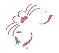 TOYZFRIENDY Adesivi Temporanei Coniglietto Brillanti Per Viso Decorazione Pasqua Halloween Luccichio Cosplay