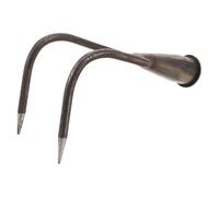 TOYZFRIENDY Attrezzo ad Artiglio per Giardino Doppio Rebbi in Metallo Resistente Testa Rastrello Manuale per Dissodare e Aerare Terreno Gancio Porta Utensili da Giardinaggio per