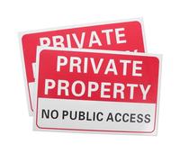 TOYZFRIENDY Cartello di Proprietà Privata Autoadesivo 2 Pezzi 20X30 CM Segnale Riflettente di Divieto di Accesso per Esterni Resistente alle Intemperie Avviso Sicurezza per Cortile e Confine