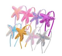 TOYZFRIENDY Cerchietti Stella Marina per Ragazze 8 Pezzi Accessori Chioma Plastico Facili da Indossare per Feste e Spettacoli Scenici Colore Casuale