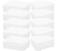 TOYZFRIENDY Contenitore per Spugne da Trucco Riutilizzabile 10 Pezzi, Custodia da Viaggio Leggera e Resistente per Spugnette Cosmetiche, Organizer Portatile per Accessori Make Up Quotidiani