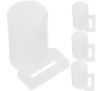 TOYZFRIENDY Copertura per Punte Pali Zanzariera 4 Pezzi in Plastica Bianco Riutilizzabile Resistente e Adattabile per Supporto Rete