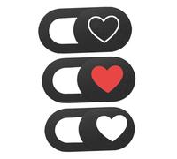 TOYZFRIENDY Cover Slider e Pc Web Camera Cover per Laptop e Tablet, 3 Pezzi Motivo Cuore, Ultra Sottile e Resistente al Calore, Protezione Privacy per Utenti Premurosi alla Sicurezza