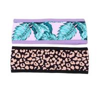 TOYZFRIENDY Fascia per Chioma da Donna Elasticizzata 2 Pezzi Spugna Stampato Accessorio per Trucco e Lavaggio Viso Copricapo Sportivo Regolabile per Yoga Corsa e Cura dei Chioma