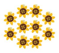 TOYZFRIENDY Fermagli per Chioma a Forma di Girasole 10 Pezzi Accessori Estivi da Spiaggia Design a Morsetto Lavorato a Maglia Piccoli Fermagli Floreali Leggeri per Donne e Adolescenti