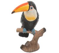 TOYZFRIENDY Figura Simulata di Pappagallo in Plastica 52G Statuina Decorativa per la Casa Figura Animale Selvatico per Arredamento Oggetto Didattico e Scenografia Fotografica