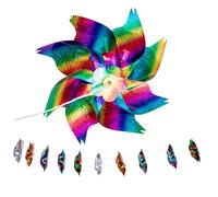 TOYZFRIENDY Filo da Mulinello a Forma di Volatile Girandole Riflettenti Girandola Scintillante per Mulino a Vento Dispositivi per Esterni Girandole per Cortile e Giardino Riflettore per Volati