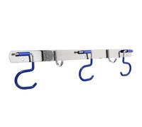 TOYZFRIENDY Ganci da Parete in Acciaio Inossidabile 304 senza Fori Set 3 Porta Scope 2 Ganci Multifunzionali per Bagno e Cucina Porta Asciugamani e Cappotti Supporto Salvaspazio per