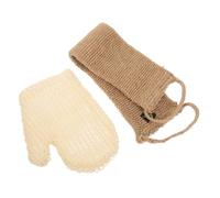 TOYZFRIENDY Guanti Esfolianti per Doccia Back Washer For Shower e Body Exfoliator, Set 2 Pezzi in Materiale Naturale, Morbidi e Durevoli, per Pulizia Profonda della Schiena e Corpo