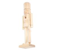 TOYZFRIENDY in Grezzo da Burattino Soldato Re da Decorare DIY Figurina Non Verniciata per Regalo e Decorazione Natalizia Creativa