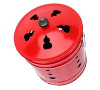 TOYZFRIENDY Inceneritore Smaltato per Combustione Esterno, Secchio Robusto e Stabile per Inceneritore Domestico, Contenitore per Rifiuti da Giardino Isolamento Termico e Stile Casuale