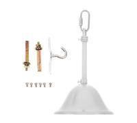 TOYZFRIENDY Kit Piastra di Montaggio per Lampadario a Soffitto in Metallo Bianco, Supporto per Plafoniera Sospesa Installazione Semplice, Accessorio Compatibile per Soggiorno e Sala da Pranzo