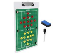 TOYZFRIENDY Lavagna Calcio Magnetica Allenatore con Schemi Calamite e Pennarello Board Tattico Portatile per Allenamento e Strategia Football Attrezzatura Soccer Coaching Colore Casuale