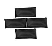 TOYZFRIENDY Nero Borsa per Microfono Set da 4 Pezzi, in PU Zip | Protezione da Polvere e Graffi, per Microfoni Dinamici e Trasmettitori Wireless, Studio e Podcast
