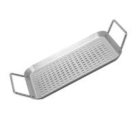 TOYZFRIENDY Piastra Bbq in Inossidabile Resistente Al Antiaderente e Portatile per Grigliate All Vaschetta Forata per Verdure e per Barbecue e Feste