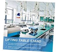 TOYZFRIENDY Piattaforma Elevatrice in Alluminio Sollevatore da Tavolo Manuale Stand Regolabile per Laboratorio con Struttura Robusta e Facile Installazione