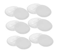 TOYZFRIENDY Piumini per Cipria in Velluto e Cotone 12 Pezzi, Spugnette Cosmetiche Rotonde per Trucco Viso, Accessori per Donna e Ragazza, Applicazione Uniforme Polvere, Uso Casa e Salone