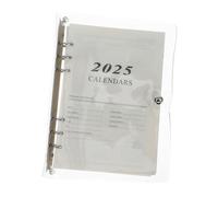 TOYZFRIENDY Planner PVC con Interni Inglesi Ricaricabile per Appunti e Pianificazione Giornaliera Ufficio e Viaggiatori Carta Liscia e Resistente Design Sottile Elegante