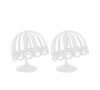 TOYZFRIENDY Porta Cappelli in Plastica 2 Pezzi Design Curvo Supporto per Parrucche e Cappelli da Uomo Espositore per Accessorio per Conservazione e Decorazione Armadio