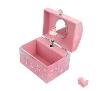 TOYZFRIENDY Portagioie Musicale Ballerina con Specchio e Figurina Danza Scatola Gioielli Bambine con Canzone Beautiful Dreamer Organizer Spazioso per Collane e Anelli Regalo Compleanno Bambine